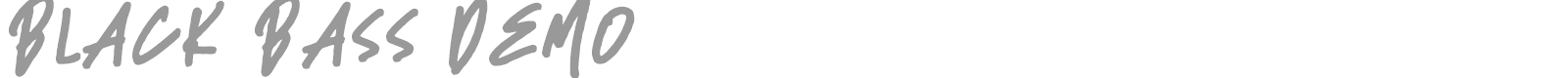 Black Bass font preview